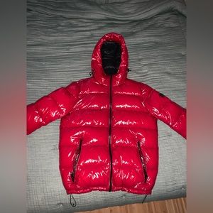Calvin Klein Red Puffer Jacket Size Medium